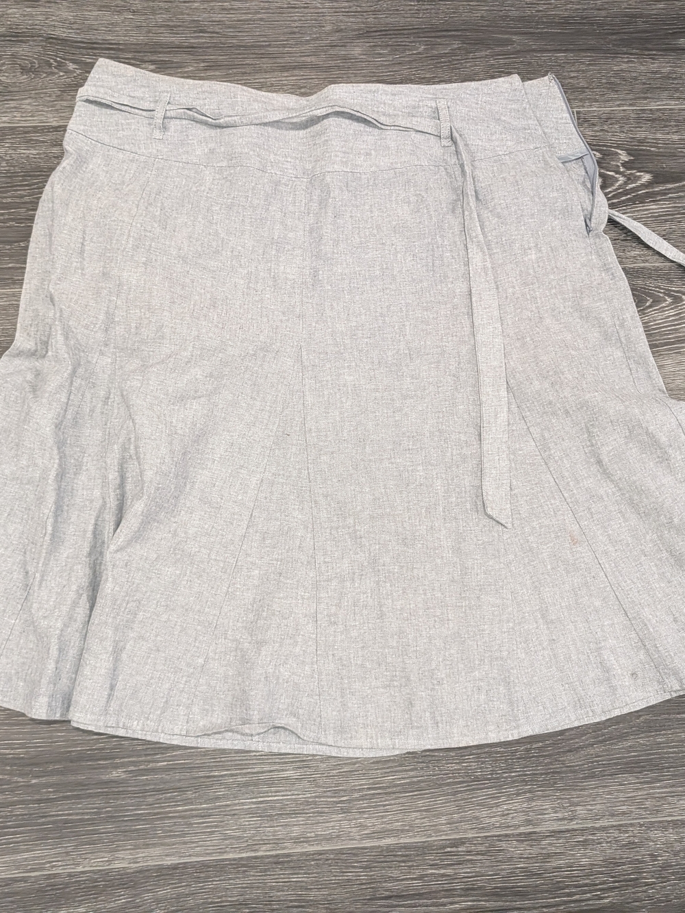 Light Denim Colored Women’s Linen-Blend Skirt